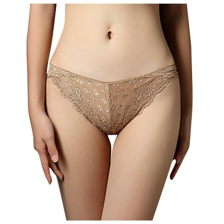 

Women Briefs Underpants Panties Low-Rise Lace Briefs Underwear