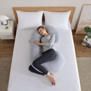 PharMeDoc C-Shape Pregnancy Pillow with Removable Cover
