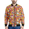 thumbnail image 3 of Chaqueta con cremallera con estampado de caramelos y dulce de azúcar para hombres y niños, sudadera con estampado 3D de piruleta, camisetas de manga larga, chaquetas de aviador urbanas geniales para m, 3 of 5