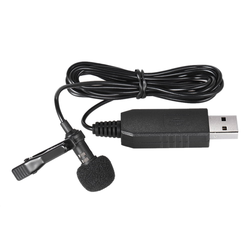 150cm Portable Mini Clipon OmniDirectional Stereo USB Mic Microphone