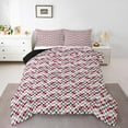 thumbnail image 1 of Erosebridal Geometry Bedding King Comforter Set for Teens, Purple Comforter Sets King Size, Rectangle Checkered Reversible Down Comforter, Lightweight Room Decor, 3 Pieces, 1 of 8