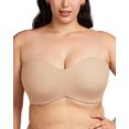 thumbnail image 1 of Sujetador sin tirantes HSIA para mujer, talla grande, con aros, ligeramente forrado, 1 of 5