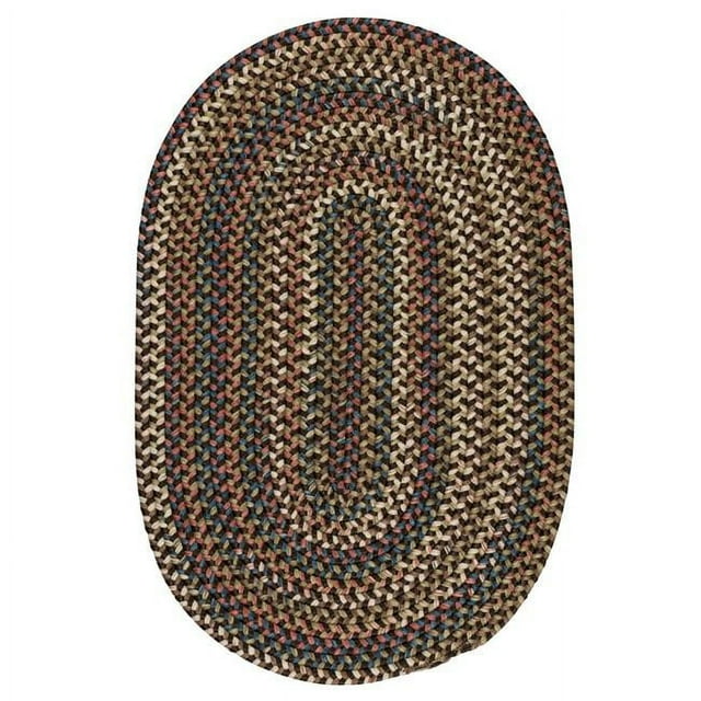 Colonial Mills CV89R024X108 2 x 9 ft. Cedar Cove Braided Rug, Dark Brown