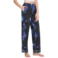 thumbnail image 2 of FORMRS Women's Pajama Pants with Pockets Soft Comfy Loungewear Sleep Bottom, Sizes S-2XL, Watercolor Galaxy, 2 of 8
