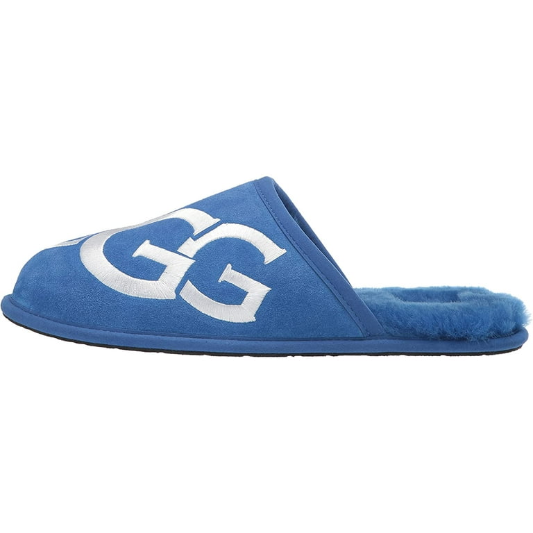 Ugg slippers discount blue and white