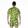 thumbnail image 2 of Kiwi Slices Short Sleeve Men'S Rompers, Kiwi Fruits Casual Summer Jumpsuits Outfit, 2 of 4