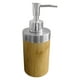 thumbnail image 3 of GOOHOCHY Dispensador de jabón para baño, botella de loción, dispensador de champú, dispensador de loción de bambú, 3 of 7