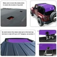 thumbnail image 3 of Shadeidea Sun Shade for Jeep Wrangler JK (2007-2018) 2 Door Sunshade Top Front+Rear+Trunk-Purple Mesh Screen Cover UV Blocker with Grab Bag Storage Pouch-10 Years Warranty, 3 of 7