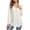 4402 White, variant on TEMOFON Shirts for Women Long Sleeve Sexy V-Neck Tops Casual Fahion Ladies Flowy Tunic Tops Cute Blouse Grey