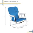 thumbnail image 4 of Zimtown, silla plegable portÃ¡til, construcciÃ³n sÃ³lida azul, Camping Zimtown exterior, 4 of 5