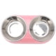 thumbnail image 3 of Comederos dobles de acero inoxidable, suministros dobles antideslizantes de acero inoxidable para mascotas, comederos de contenedores dobles, diseño fácil de usar, 3 of 8