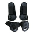 thumbnail image 2 of S SERENABLE Horse Tendon Fetlock Boots (Set Of 4)Horse Jumping Leg Protection for Riding Black M, 2 of 9