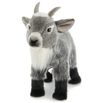 Bearington Garret Plush Gray Goat Stuffed Animal, 12 Inches