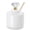 Gold, variant on Honey Jar, Ceramic Honey Pot with Dipper and Crystal Lid for Home and Kitchen 8oz, Silver