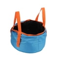 thumbnail image 3 of Cubo plegable con asa, lavabo portátil, ligero, para acampar, senderismo, pesca, color azul, 3 of 14
