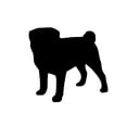thumbnail image 3 of Pug Dog Silhouette - Beautiful Solid Steel Home Decor Decorative Accent Metal Art Wall Sign, 3 of 3