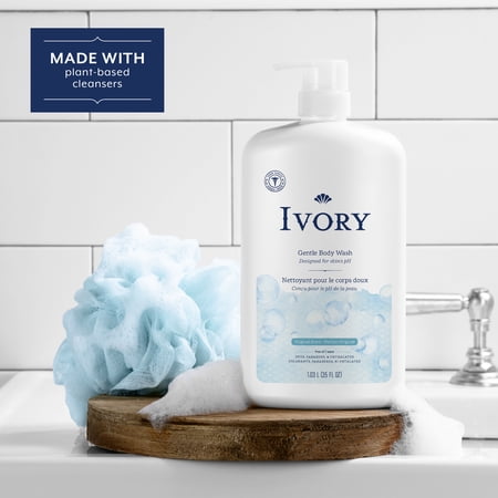 (4 PACK) IVORY MILD AND GENTLE BODY WASH, ORIGINAL SCENT, 35 FL OZ