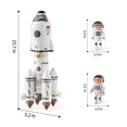 thumbnail image 2 of Transbordador espacial TEMI Rocket Toy con 2 astronautas y proyector, 2 of 8