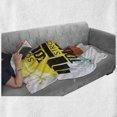 thumbnail image 6 of Fitness Soft Flannel Fleece Throw Blanket, Sore Today Strong Tomorrow Gym Words Typography Colorful Energetic Brushstrokes, Cozy Plush for Indoor and Outdoor Use, 70" x 90", Multicolor, by Ambesonne, 6 of 6