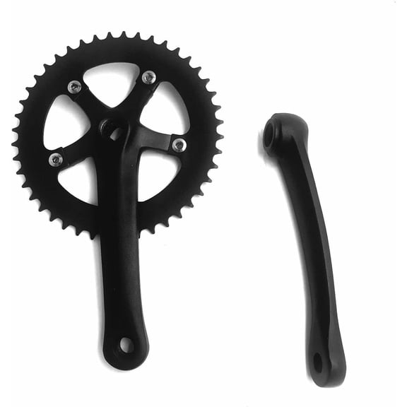CDHPOWER 44T Single Speed Crankset 170mm Crankarms 110 BCD (Black) Mountain Road Bike