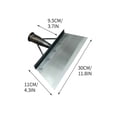 thumbnail image 3 of weibbin Heavy Duty Multi Functional Cleaning Shovel with Handle, Snow Removal and Garden Tool, Stainless Steel, 11.8 Inch, 3 of 7