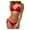 Red Swimsuits, variant on Bikinis for Women High Waisted Bodycon Triangle Bra String Thong Summer Swimming Bathing Suits