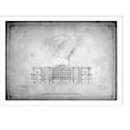 thumbnail image 2 of Historic Framed Print, [Library of Congress, Washington, D.C. Vertical section and plan of skylights], 17-7/8" x 21-7/8", 2 of 9