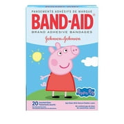 2 Pack Band-aid Brand Adhesive Bandages, Peppa Pig, 20 Count each