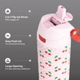 thumbnail image 4 of TAL 24oz Stainless Steel 2-in-1 Water Bottle with Straw and Chug Lid, Cherry, 4 of 11