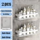 thumbnail image 1 of Bathroom Shelf No Drill Wall Mounted Shampoo Bottle Shower Corner Rack Toilet Storage Rack Aluminum Bathroom Kitchen Accessories, 1 of 7