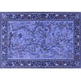 thumbnail image 1 of Ahgly Company Machine Washable Indoor Rectangle Animal Blue Traditional Area Rugs, 8' x 12', 1 of 4