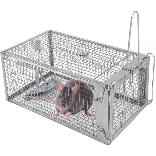 Trampa para ratones, trampas humanas para jaulas para ratas, trampa de captura, trampa para jaulas para ratones, roedores, ratones de campo para interiores y exteriores Rojo Verde MX-0132552FYD