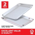 thumbnail image 2 of Bandeja para hornear Stock Your Home de aluminio de 13 x 18 cm (paquete de 2), 2 of 7