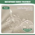 thumbnail image 4 of Ottowood Outdoor Deep Seat Cushions Set of 2, 24x24x4 Water-Repellent Patio Cushions, Beige, 4 of 8