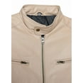 thumbnail image 4 of Men's Contemporary Tan Leather Jacket, 4 of 8