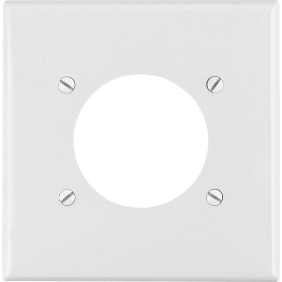 Leviton 80726-I Ivory Midway Nylon Two Gang One 2.15" Single Receptacle Wall Plate
