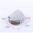 thumbnail image 2 of Abrazadera de vidrio Soporte para estante de vidrio Soporte para estante de pared Abrazadera ajustable, vidrio adaptable de 8-10 mm de espesor, acabado pulido de acero inoxidable, 4 piezas,, 2 of 5