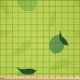 thumbnail image 2 of Ambesonne Lime Fabric by the Yard Microfiber, Silhouette of Citrus Fruit, 10 Yards, Lime Green and Apple Green, 2 of 4