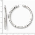 thumbnail image 2 of Leslie's 925 Sterling Silver Rhodium-plated 5mm Tube Earrings; for Adults and Teens; for Women and Men, 2 of 2