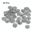 thumbnail image 3 of Screw Cap Covers, 40 Pack 11.5x3mm Plastic Screw Decoration Cover, Dark Gray, 3 of 5