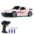 thumbnail image 2 of Coche de deriva de control remoto, 1:20 4WD Car de Juguete Eléctrico 2.4G Vehículo de Carreras Recargable Con luces para Niños Para Niños Niñas, Plata, 2 of 7