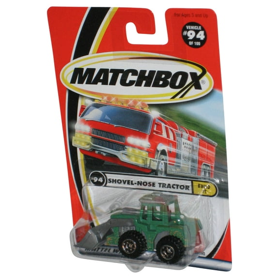 Matchbox Build It Shovel-Nose Tractor (1999) Green Construction Toy 94/100