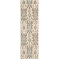 thumbnail image 3 of Safavieh Courtyard Vivienne Geometric Indoor/Outdoor Runner Rug, Beige/Dark Beige/Aqua, 2'7" x 8'2", 3 of 7
