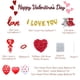 thumbnail image 2 of Kit de decoración de globos para el día de San Valentín con pétalos de rosa de seda roja, 2 of 5