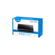 Cudy GS108 8 Port Gigabit Unmanaged Ethernet Network Switch , Ethernet Splitter Plug & Play Fanless Metal Design Shielded Ports Traffic Optimization