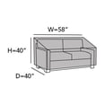 thumbnail image 2 of Covermates Outdoor Sofa Cover - 58"L x 40"W x 40"H, Durable Vinyl, Water-Resistant, 2 of 8