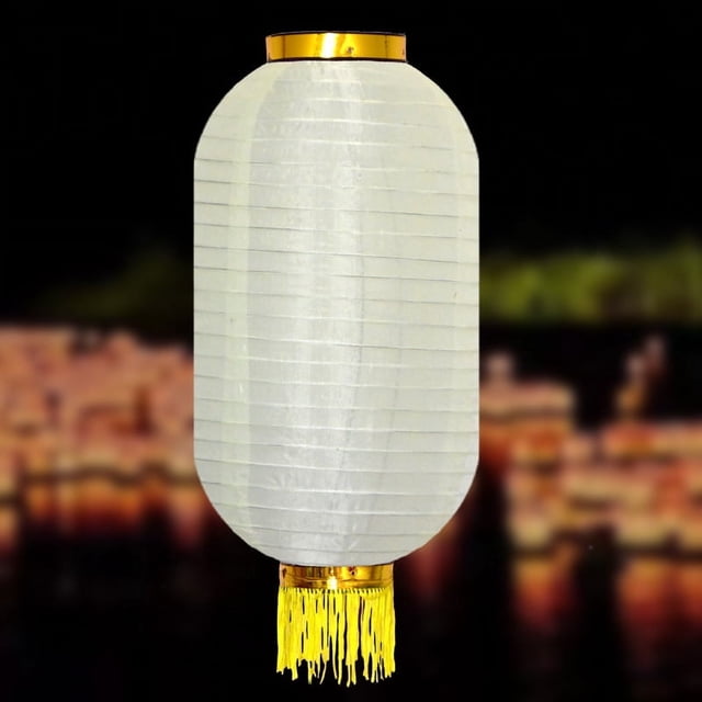 Nvzi 2 linternas de seda japonesas tradicionales de 10 pulgadas, lámpara colgante roja para barra de ramen con borlas doradas para decoraciones de patio al aire libre de Año Nuevo chino