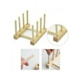 thumbnail image 3 of Bamboo Wooden Dish Rack Plates Holder Kitchen Storage Cabinet Organizer For Dish, 3 of 6