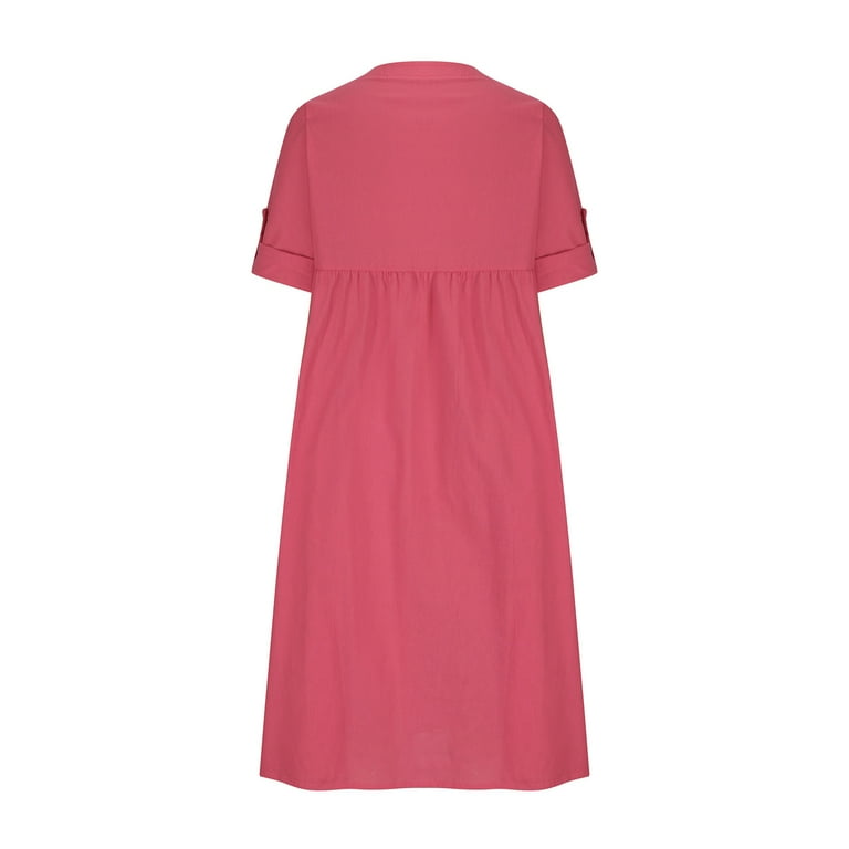 knee length dresses for ladies Pink Lace Midi Shirt Dress – Mint Velvet main image 0