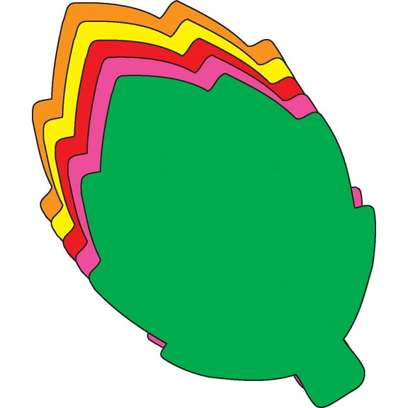 Small Assorted-Color Leaf Cut-Outs (SE-583)